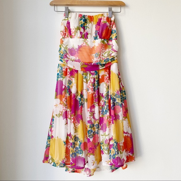 Y2K Strapless Party Dress - Picture 1 of 5